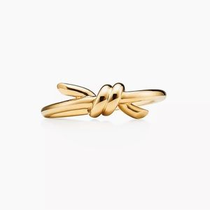 Tiffany and Co. Knot ring, yellow gold, size 6